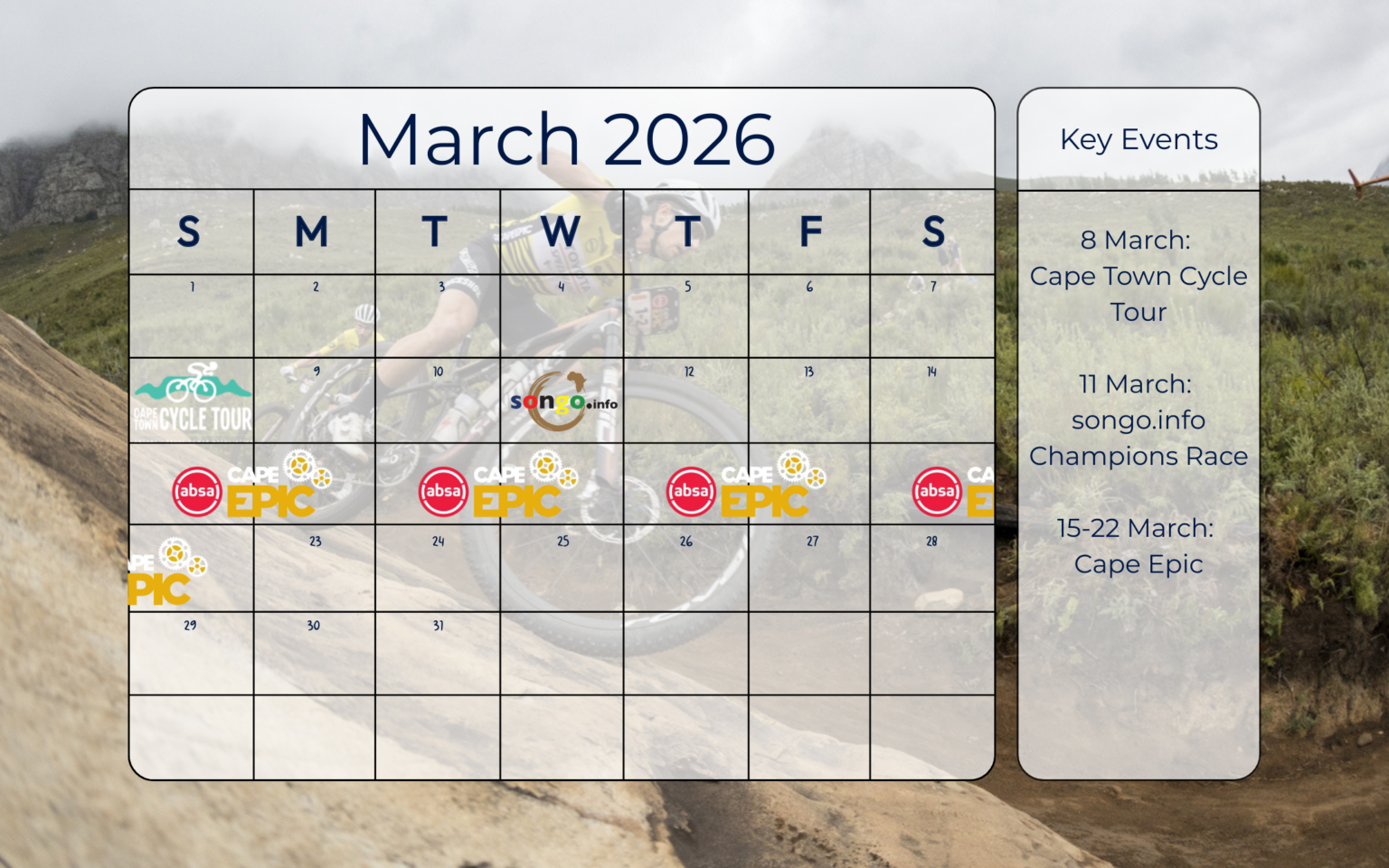 Diverge's 2026 Cycling Calendar